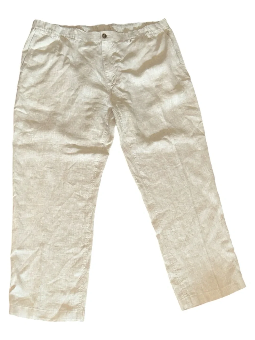 Caribbean Linen Pants Drawstring Men’s 44x32 Resortwear Dadcore